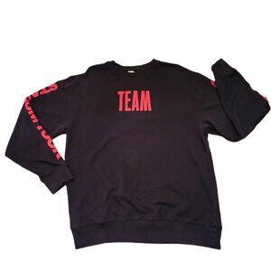 Justin Bieber Sweatshirt TEAM Stadium World Tour Concert Pullover Unisex Sz L